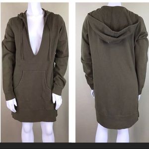VINCE SWEATSHIRT HOODIE DEEP V-NECK